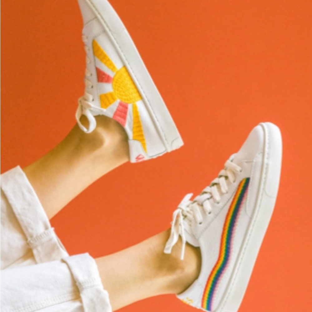 Soludos The Ibiza Classic Sneaker Rainbow Wave